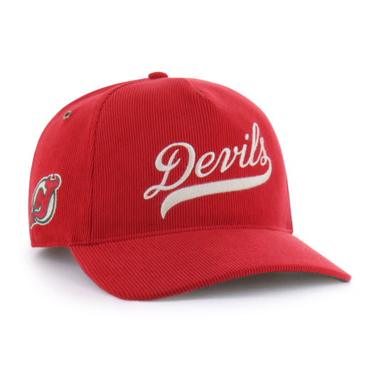 NEW JERSEY DEVILS VINTAGE GRANDSTAND CORD '47 HITCH RF RELAXED FIT RED