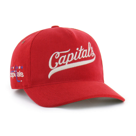 WASHINGTON CAPITALS VINTAGE GRANDSTAND CORD '47 HITCH RF RELAXED FIT RED