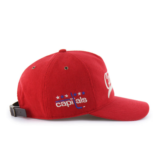 WASHINGTON CAPITALS VINTAGE GRANDSTAND CORD '47 HITCH RF RELAXED FIT RED