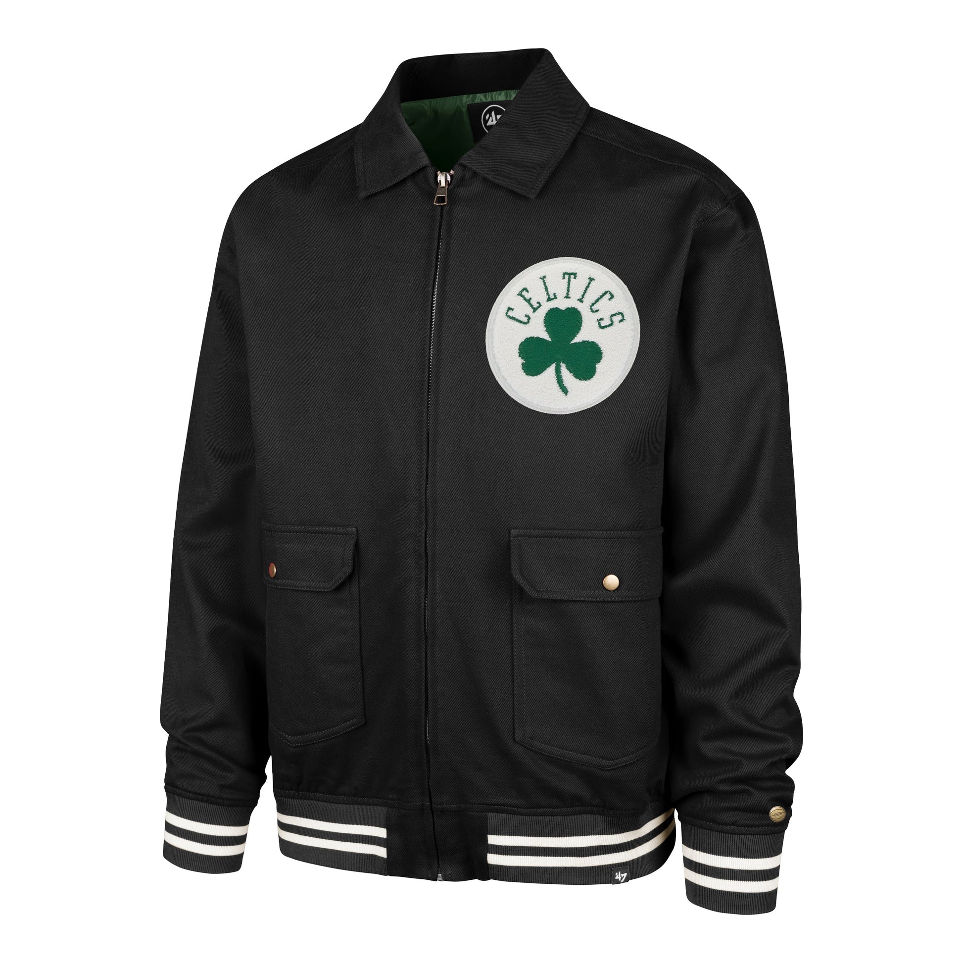 BOSTON CELTICS HADDEY '47 HOMESTEAD JACKET BLACK