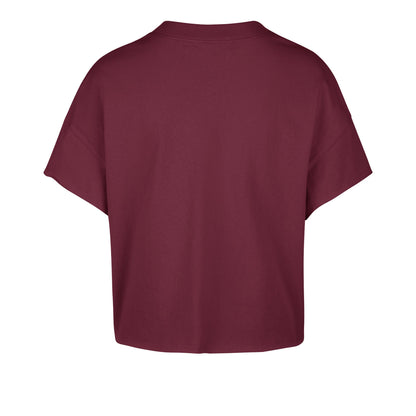 CLEVELAND CAVALIERS ELATION OVERSIZED '47 NOTCH NECK TEE WOMENS CARDINAL