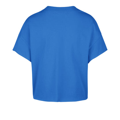 OKLAHOMA CITY THUNDER ELATION OVERSIZED '47 NOTCH NECK TEE WOMENS BLUE RAZ