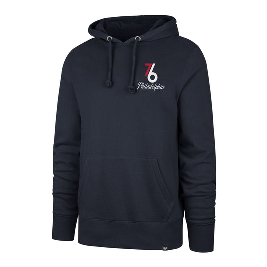 PHILADELPHIA 76ERS CITY EDITION JAB STEP '47 HEADLINE HOOD FALL NAVY