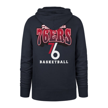 PHILADELPHIA 76ERS CITY EDITION JAB STEP '47 HEADLINE HOOD FALL NAVY