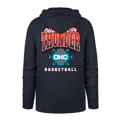 OKLAHOMA CITY THUNDER CITY EDITION JAB STEP '47 HEADLINE HOOD FALL NAVY