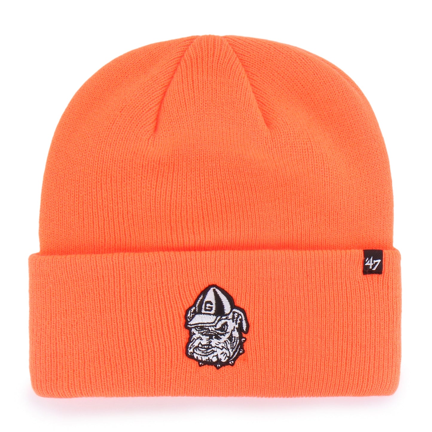 GEORGIA BULLDOGS HUNTER '47 CUFF KNIT NEON ORANGE