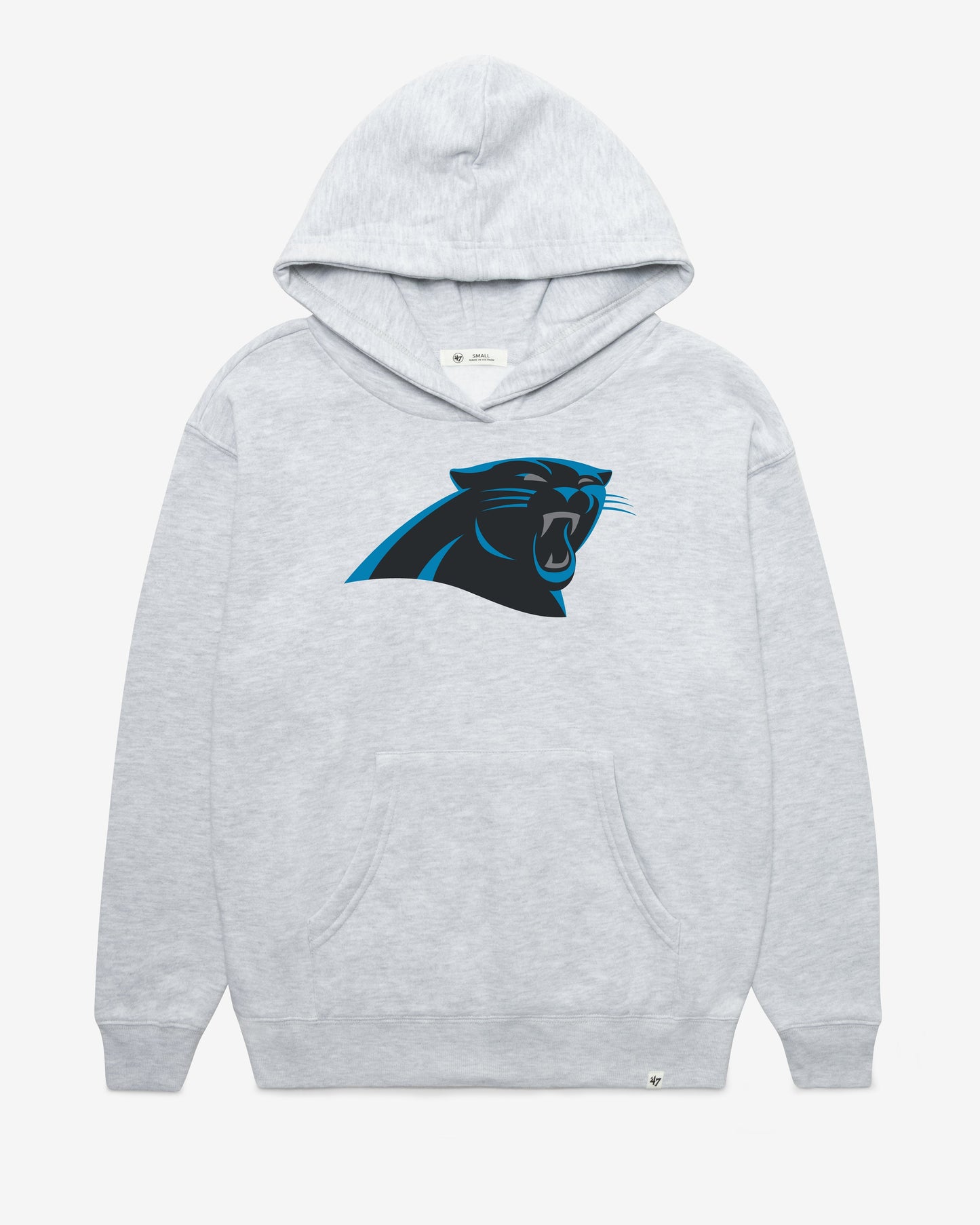 CAROLINA PANTHERS IMPRINT '47 NAOMI HOOD WOMENS RELAY GREY