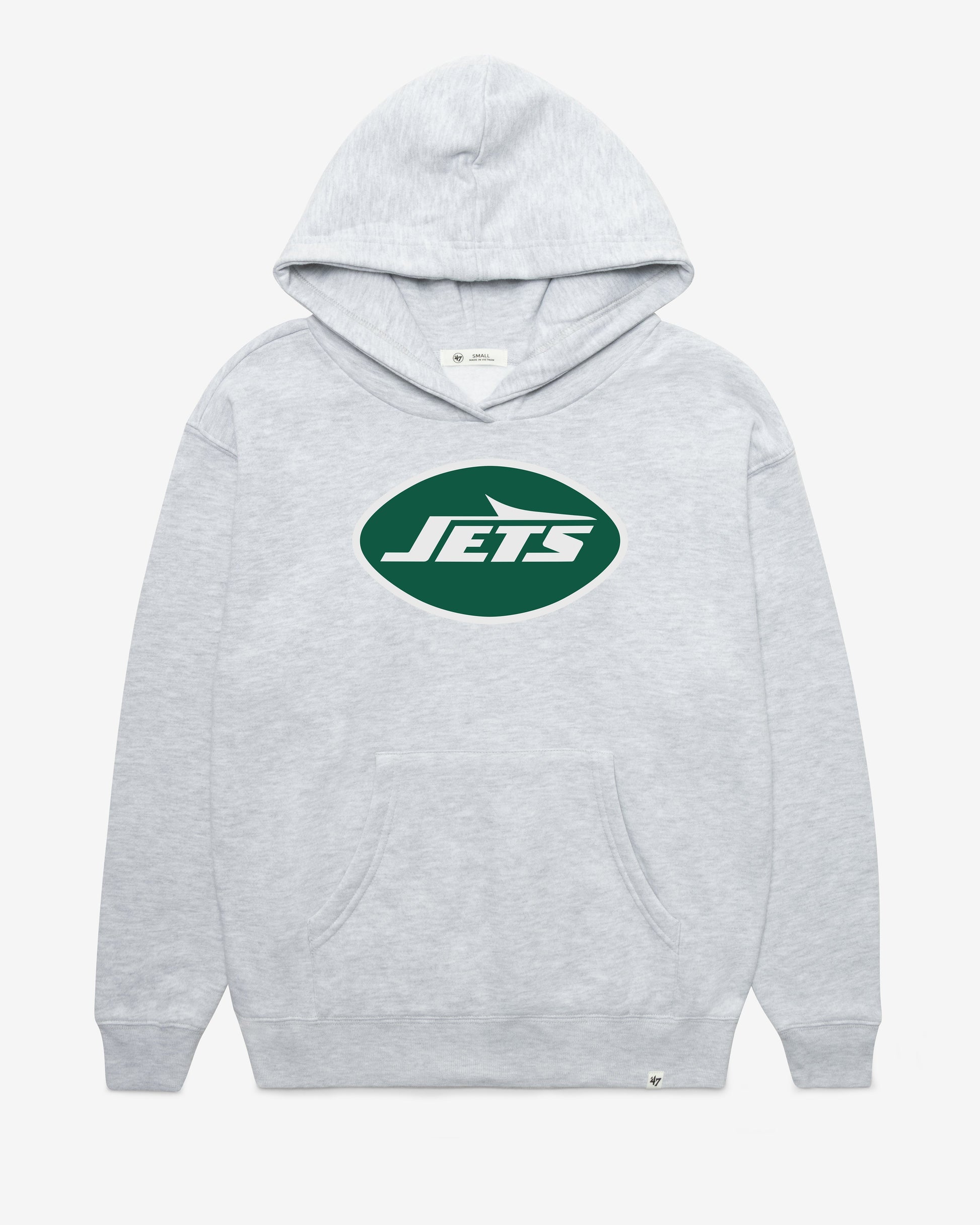 NEW YORK JETS IMPRINT '47 NAOMI HOOD WOMENS RELAY GREY