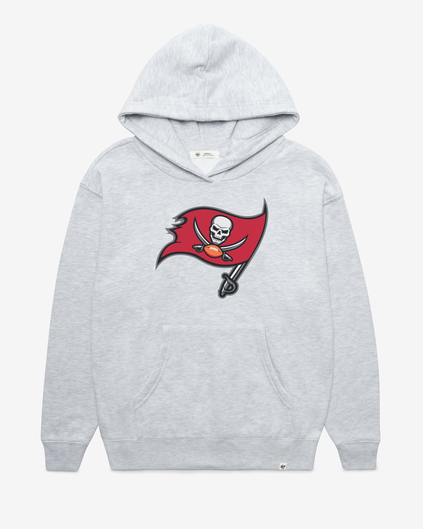 TAMPA BAY BUCCANEERS IMPRINT '47 NAOMI HOOD WOMENS RELAY GREY