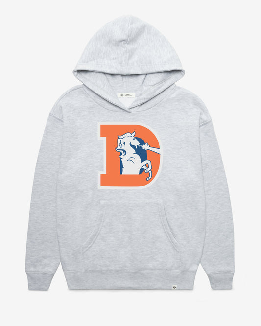 DENVER BRONCOS HISTORIC IMPRINT '47 NAOMI HOOD WOMENS RELAY GREY