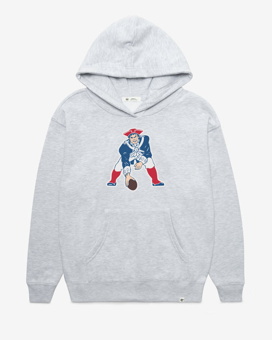NEW ENGLAND PATRIOTS HISTORIC IMPRINT '47 NAOMI HOOD WOMENS RELAY GREY