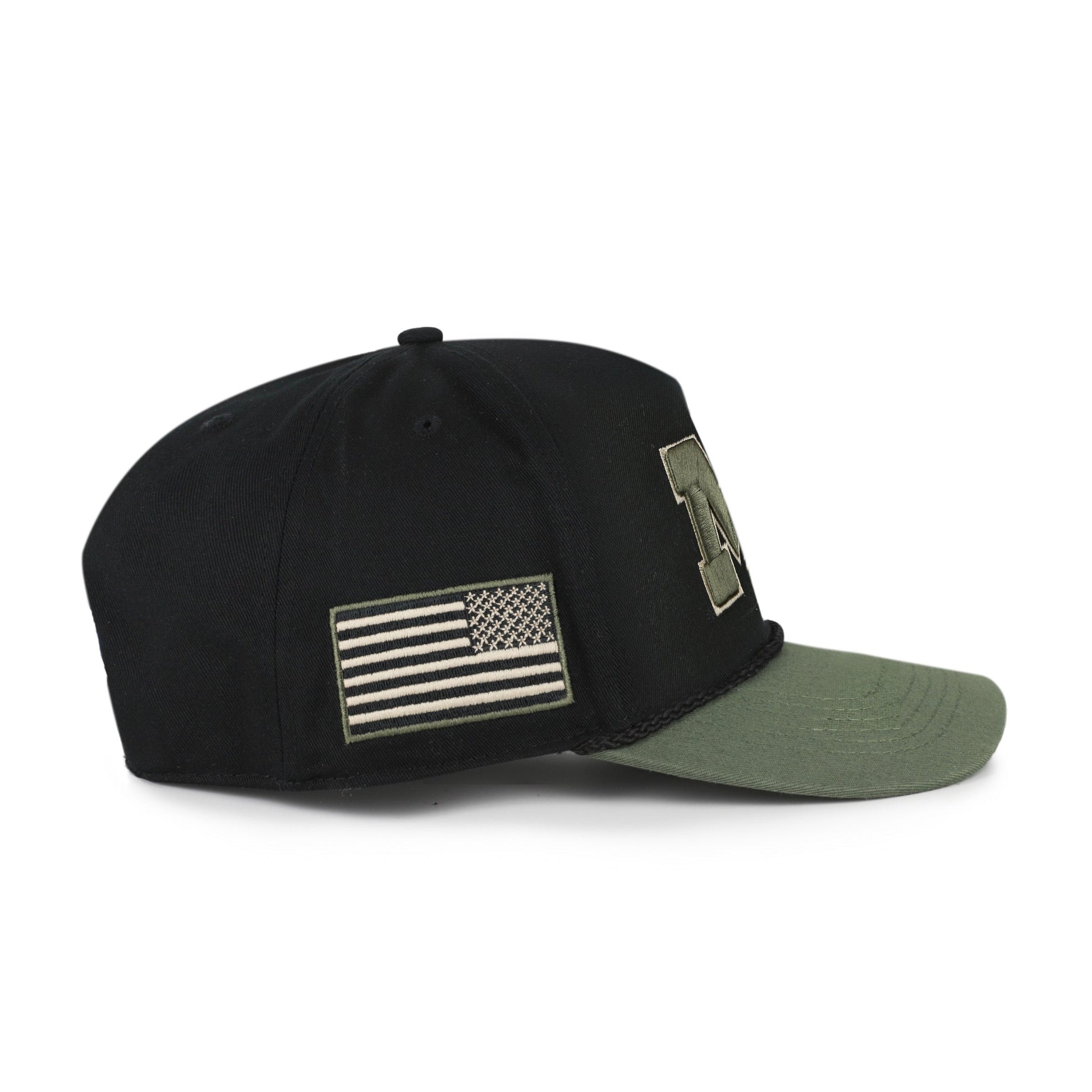 MICHIGAN WOLVERINES KHAKI ACCENTS '47 HITCH BLACK