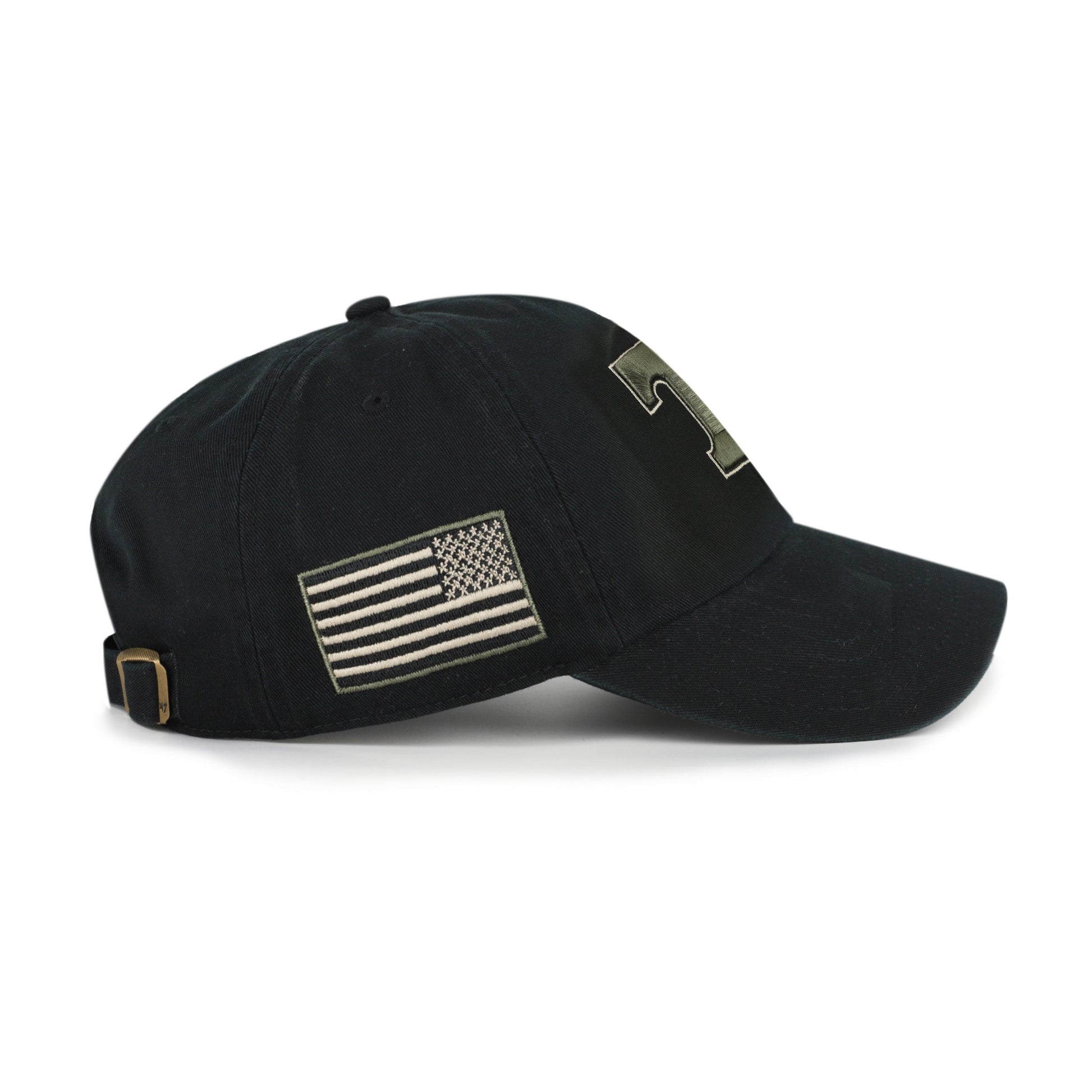 TENNESSEE VOLUNTEERS KHAKI ACCENTS '47 CLEAN UP BLACK