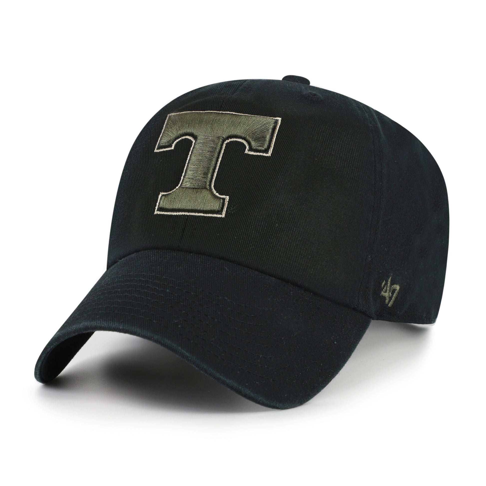 TENNESSEE VOLUNTEERS KHAKI ACCENTS '47 CLEAN UP BLACK
