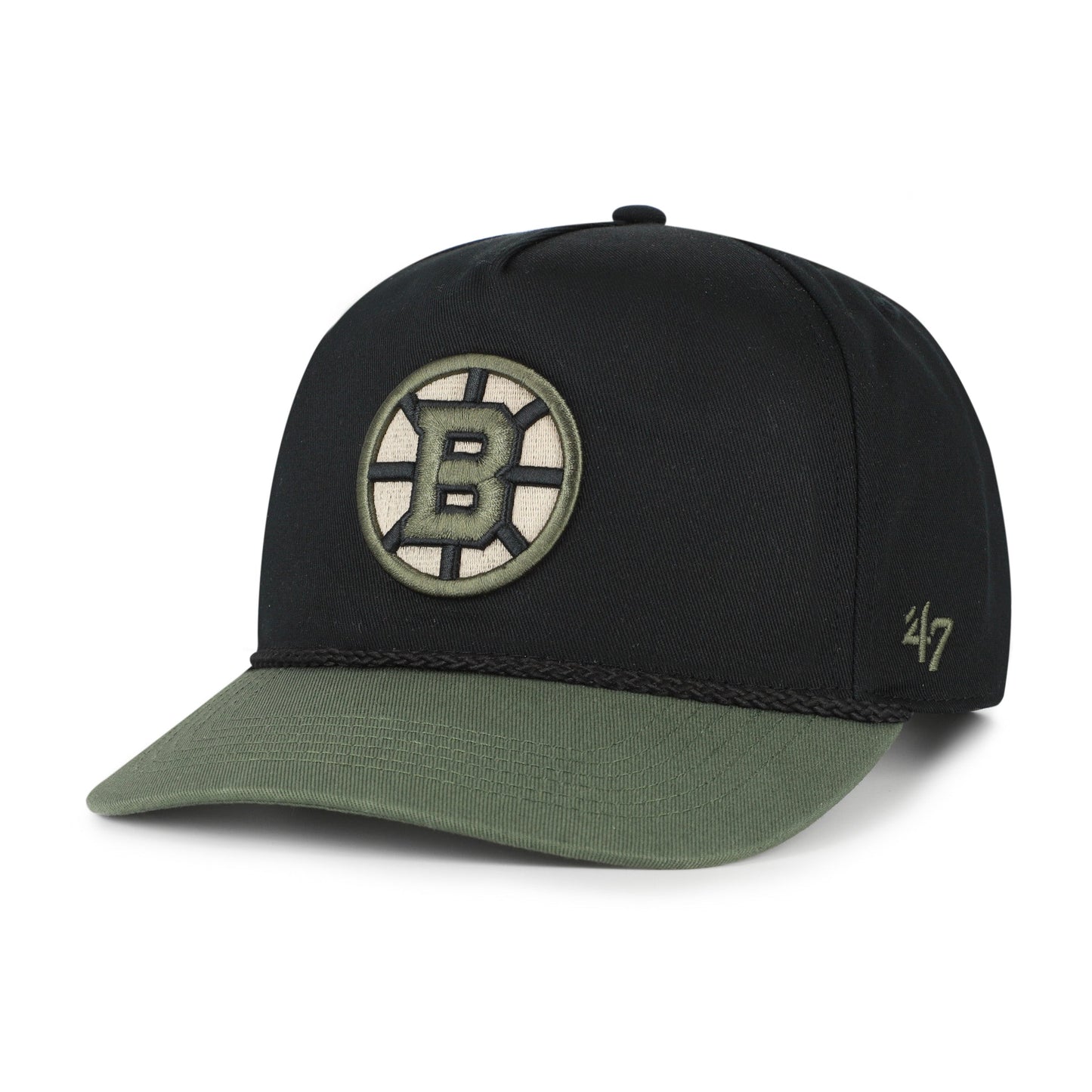 BOSTON BRUINS KHAKI ACCENTS '47 HITCH BLACK