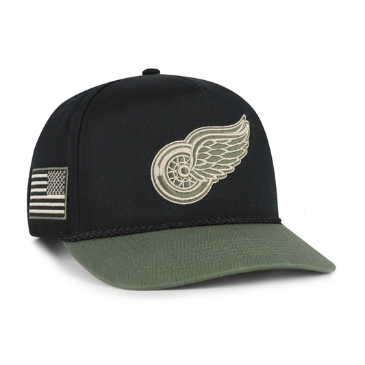 DETROIT RED WINGS KHAKI ACCENTS '47 HITCH BLACK