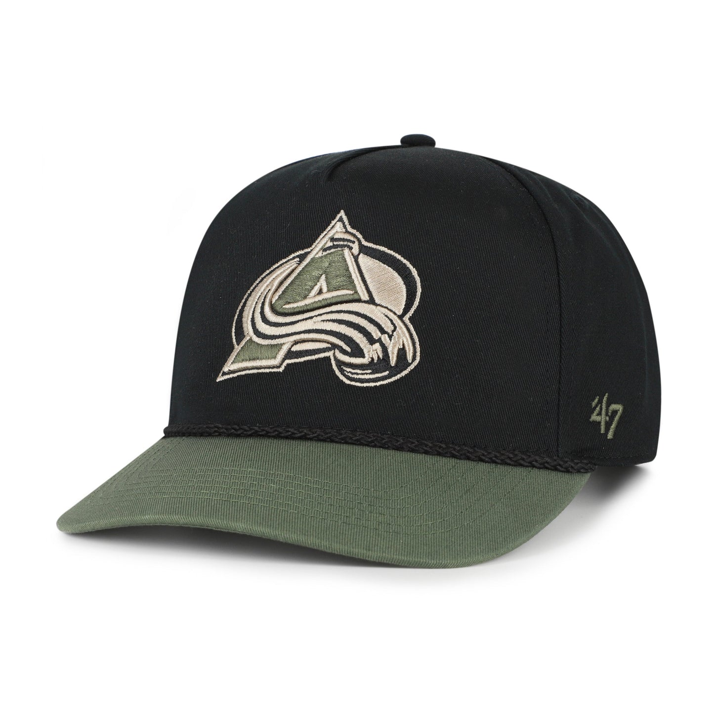 COLORADO AVALANCHE KHAKI ACCENTS '47 HITCH BLACK