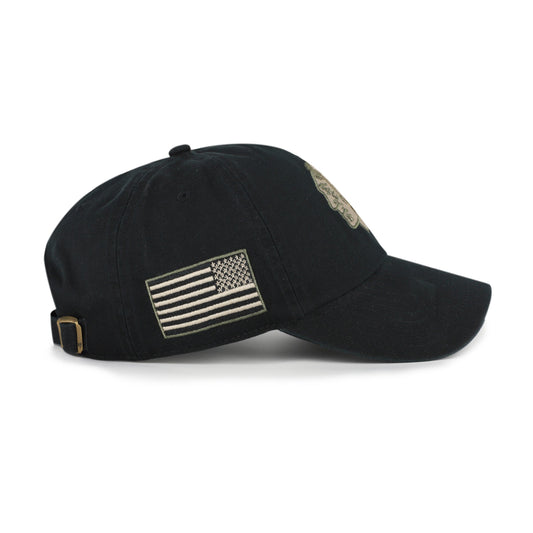 CHICAGO BLACKHAWKS KHAKI ACCENTS '47 CLEAN UP BLACK