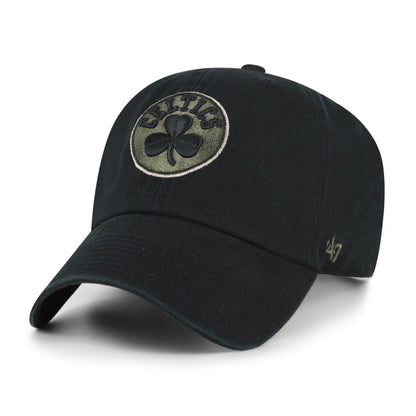 BOSTON CELTICS KHAKI ACCENTS '47 CLEAN UP BLACK