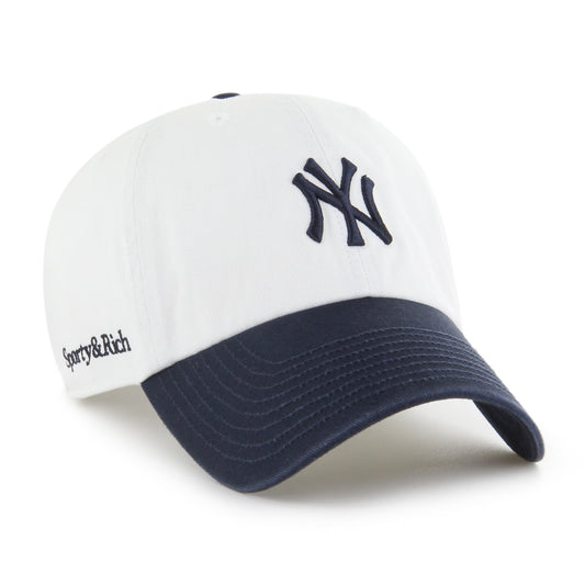 NEW YORK YANKEES SPORTY & RICH '47 CLEAN UP WHITE