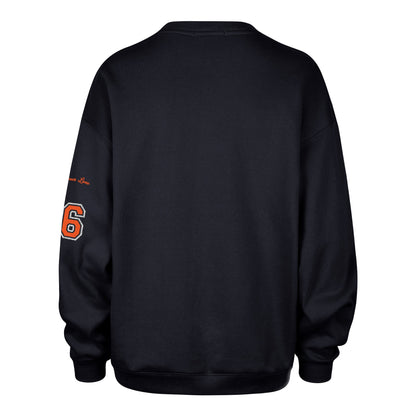 AUBURN TIGERS STONEY CLOVER LANE X '47 OVERSIZED GLITTER ARCH CREW WOMENS FALL NAVY