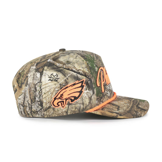 PHILADELPHIA EAGLES OVERHAND SCRIPT REALTREE '47 HITCH RELAXED FIT REALTREE APX