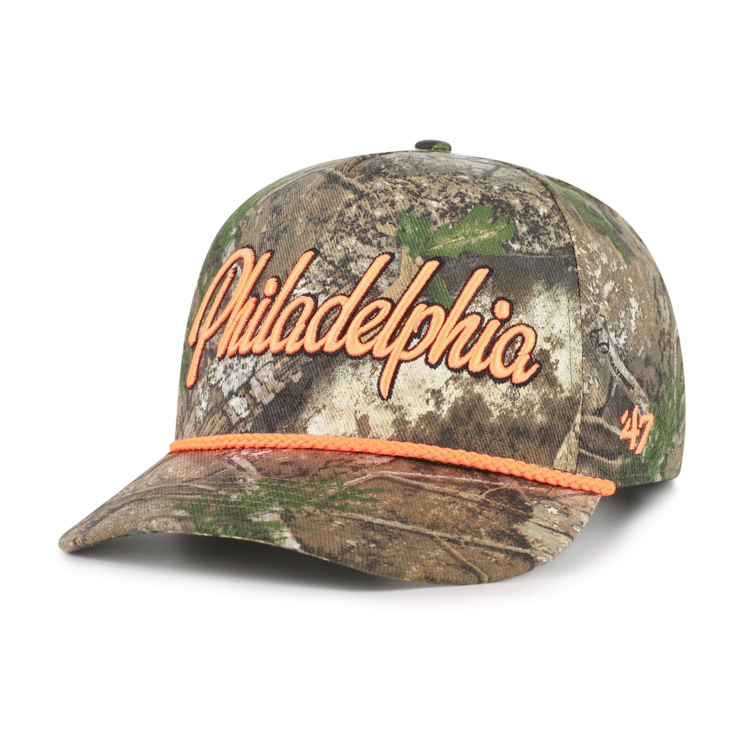 PHILADELPHIA EAGLES OVERHAND SCRIPT REALTREE '47 HITCH RELAXED FIT REALTREE APX
