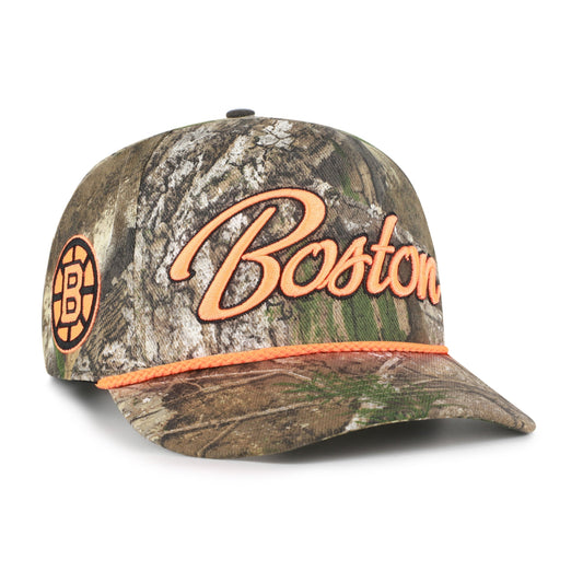 BOSTON BRUINS OVERHAND SCRIPT REALTREE '47 HITCH REALTREE APX