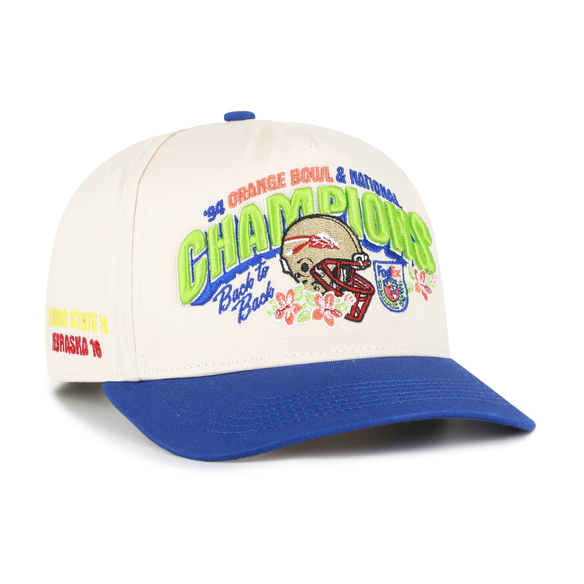 FLORIDA STATE SEMINOLES ORANGE BOWL PAST CHAMPS '47 HITCH NATURAL