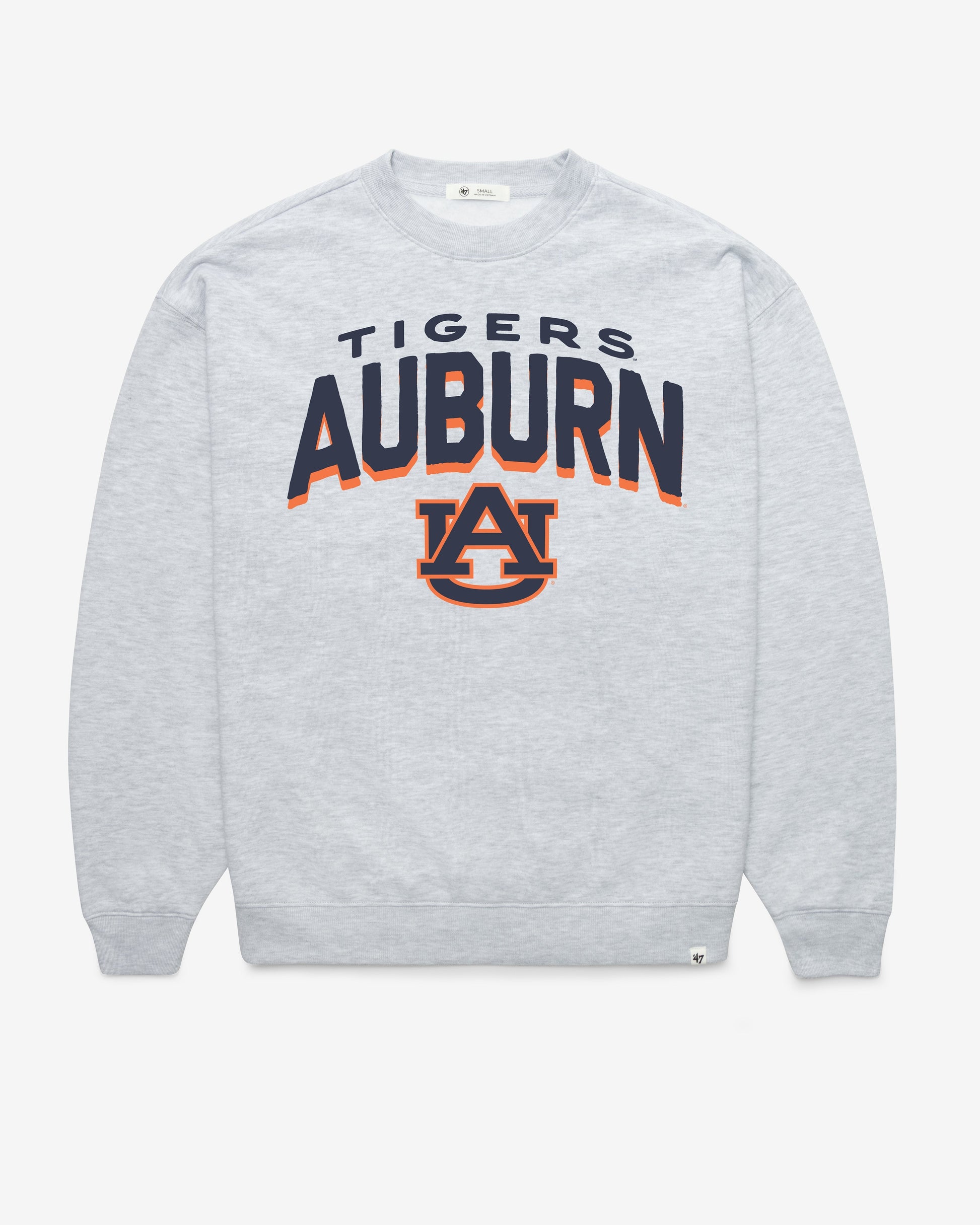 AUBURN TIGERS CAMPUS ARCH CLOUD '47 OVERSIZED CREW WOMENS RELAY GREY