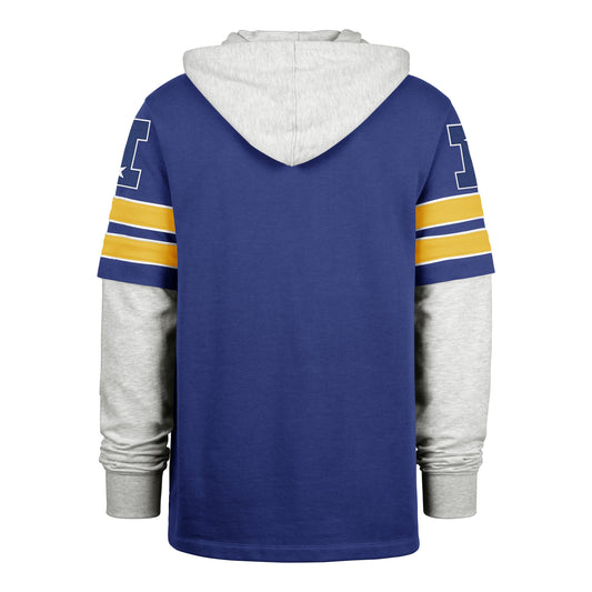 LOS ANGELES RAMS HISTORIC DOUBLE HEADER BLITZ '47 CORNERBACK LACER JETTY BLUE