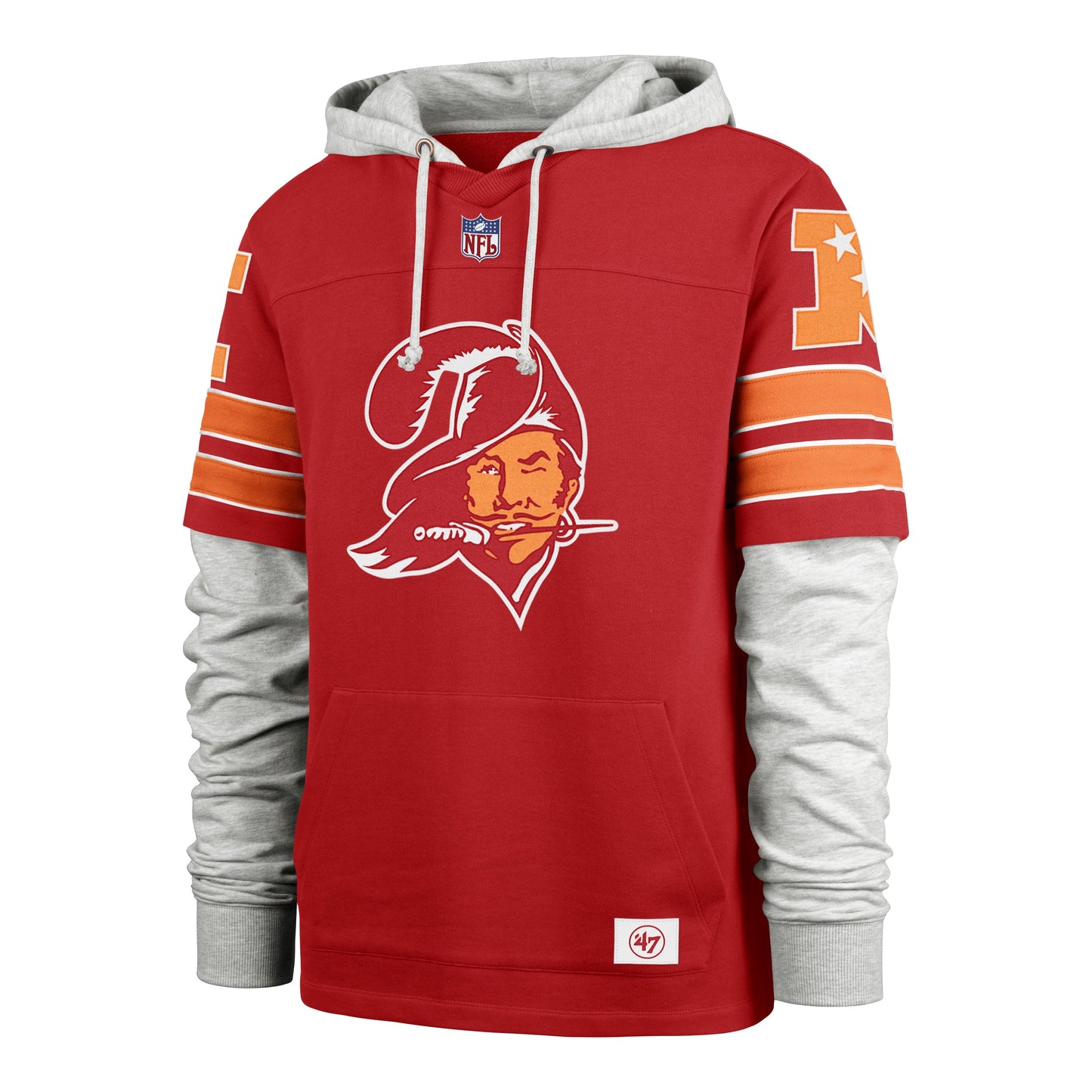 TAMPA BAY BUCCANEERS HISTORIC DOUBLE HEADER BLITZ '47 CORNERBACK LACER RACER RED