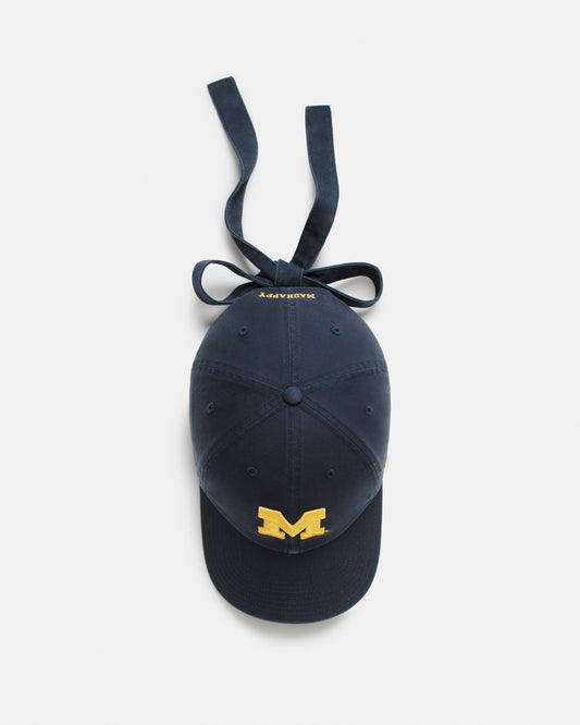 MICHIGAN WOLVERINES MADHAPPY BOWTIE '47 CLEAN UP NAVY
