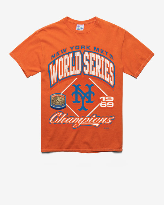 NEW YORK METS COOPERSTOWN WORLD SERIE LOCKER VINTAGE '47 TUBULAR TEE DT ORANGE