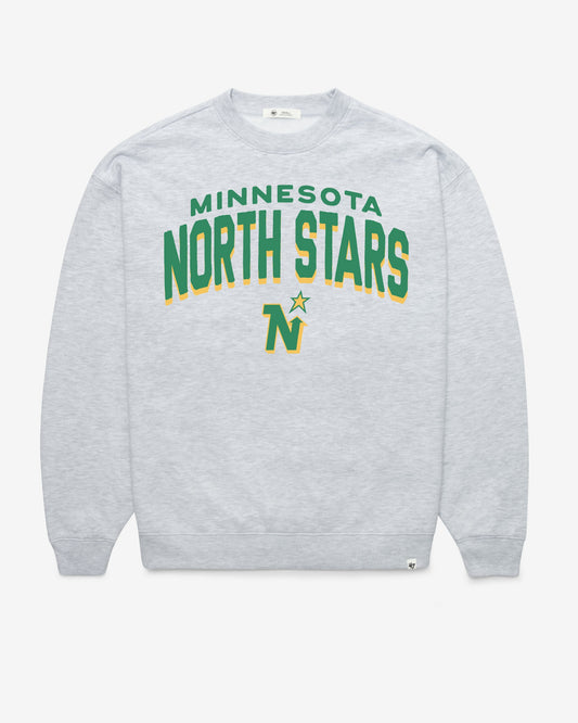 MINNESOTA/DALLAS STARS VINTAGE CAMPUS ARCH CLOUD '47 OVERSIZED CREW WOMENS RELAY GREY