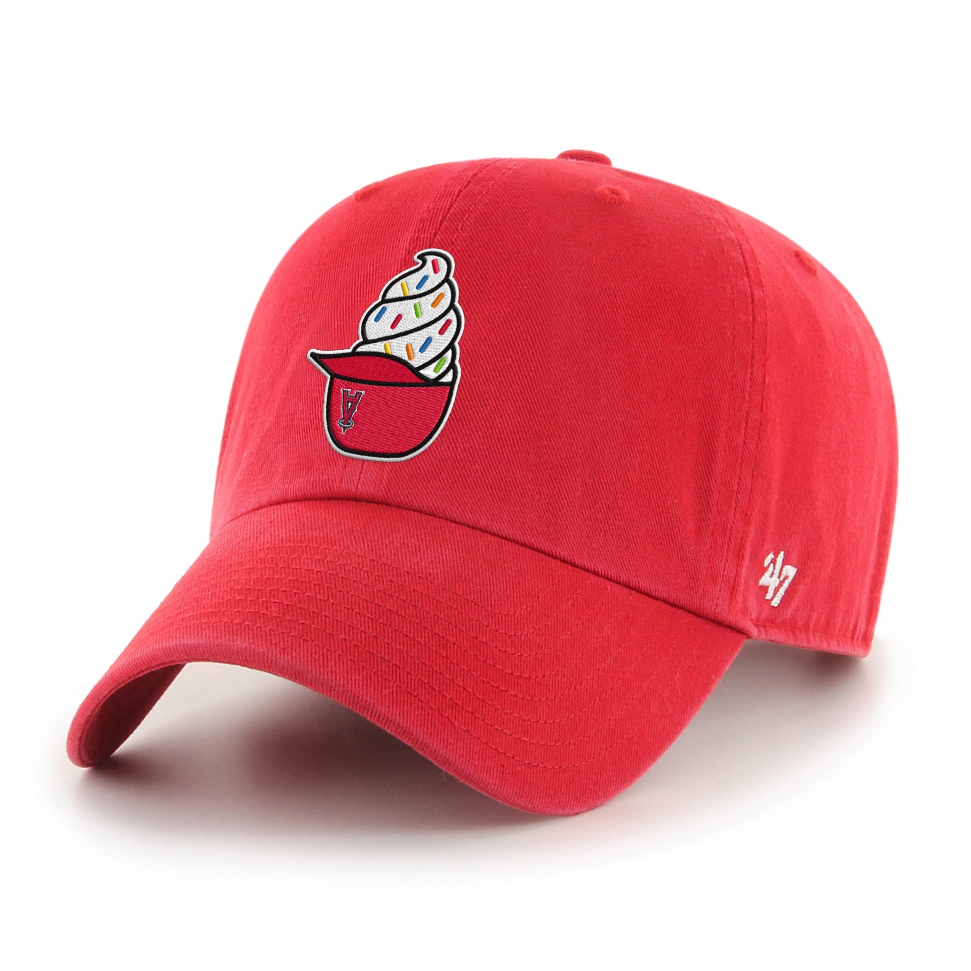 LOS ANGELES ANGELS ICE CREAM '47 CLEAN UP RED