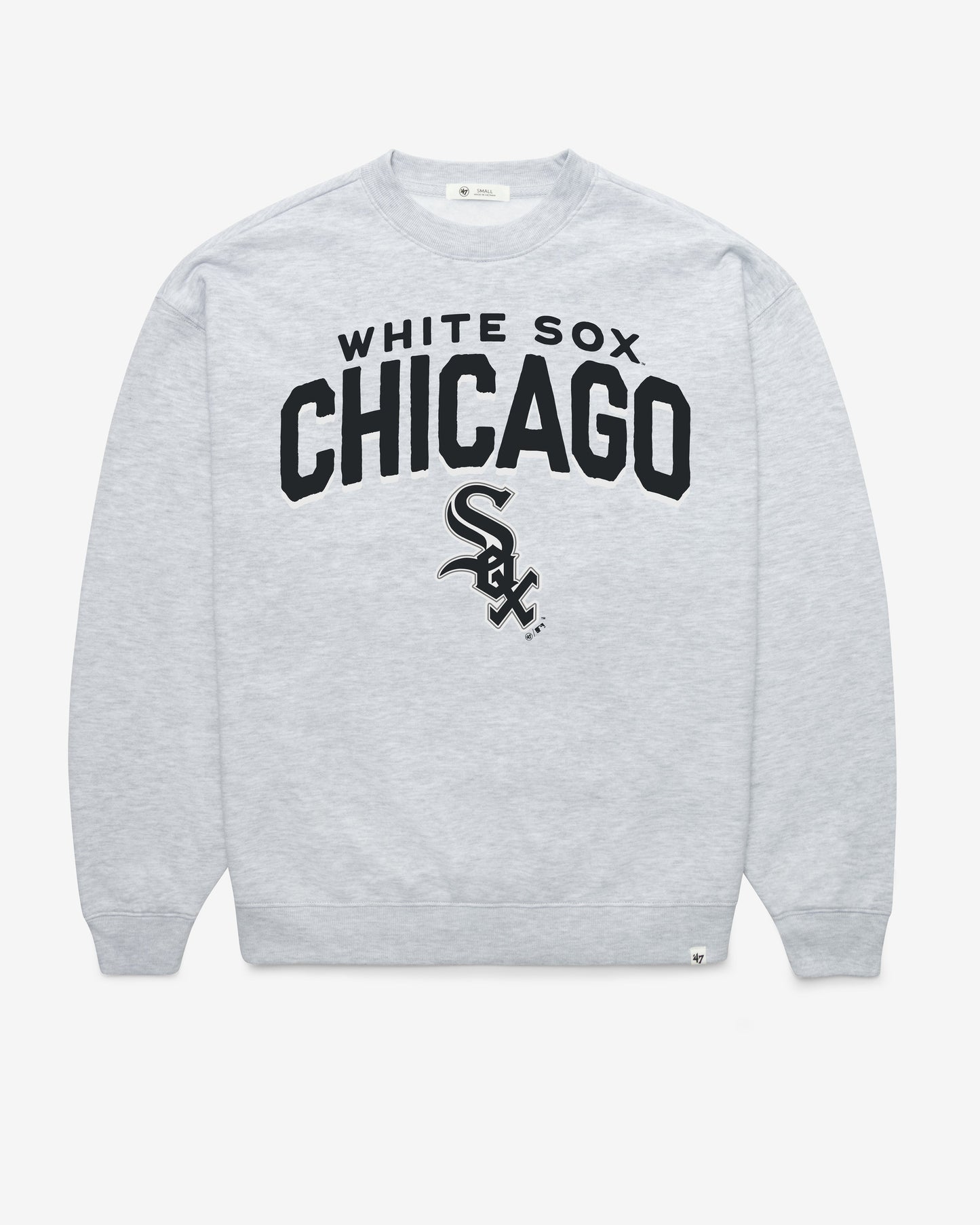CHICAGO WHITE SOX CAMPUS ARCH CLOUD '47 OVERSIZED CREW WOMENS RELAY GREY
