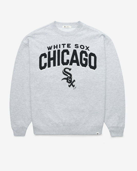 CHICAGO WHITE SOX CAMPUS ARCH CLOUD '47 OVERSIZED CREW WOMENS RELAY GREY