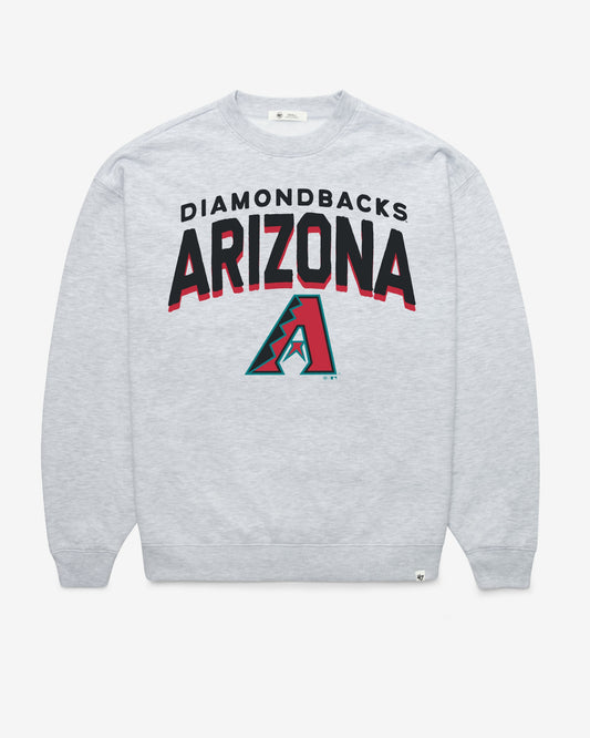 ARIZONA DIAMONDBACKS CAMPUS ARCH CLOUD '47 OVERSIZED CREW WOMENS RELAY GREY