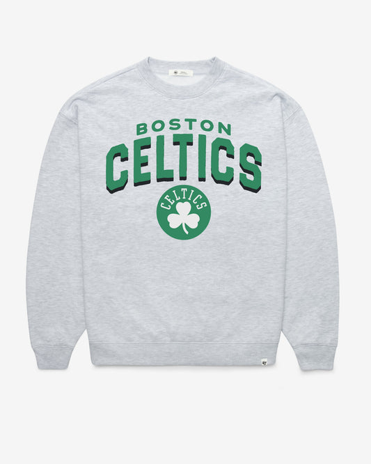 BOSTON CELTICS CAMPUS ARCH CLOUD '47 OVERSIZED CREW WOMENS RELAY GREY