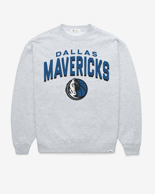 DALLAS MAVERICKS CAMPUS ARCH CLOUD '47 OVERSIZED CREW WOMENS RELAY GREY