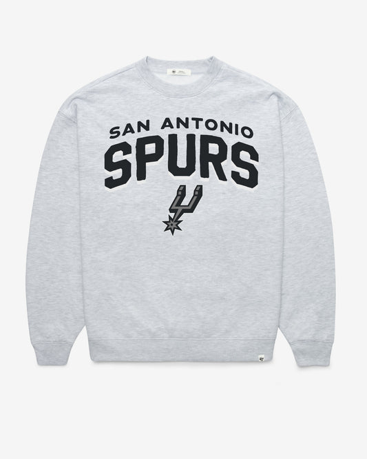 SAN ANTONIO SPURS CAMPUS ARCH CLOUD '47 OVERSIZED CREW WOMENS RELAY GREY