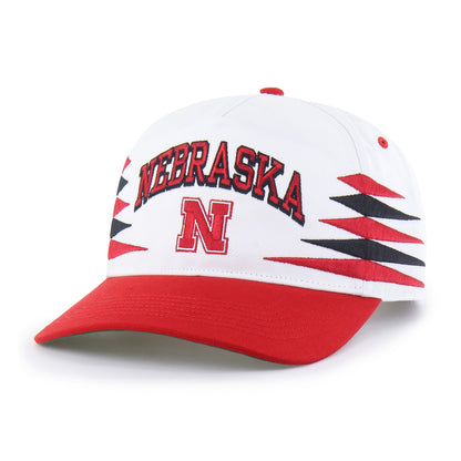 NEBRASKA CORNHUSKERS DIAMOND CUT '47 HITCH WHITE