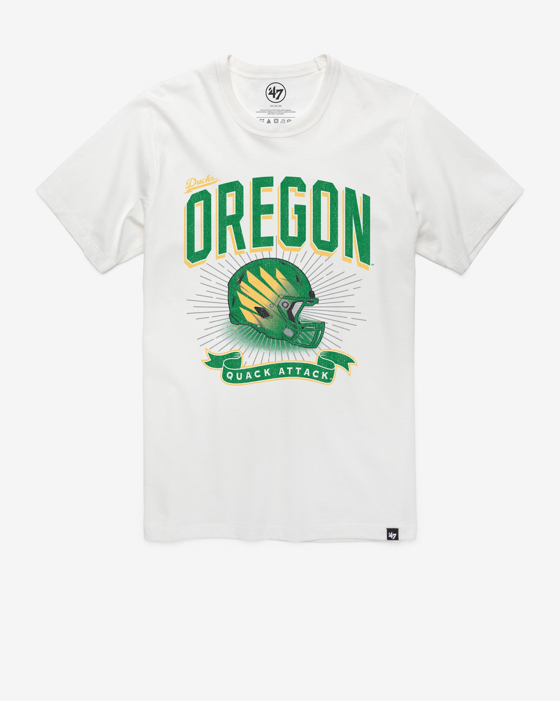 OREGON DUCKS PRIME PLAY '47 FRANKLIN TEE WHITE WASH