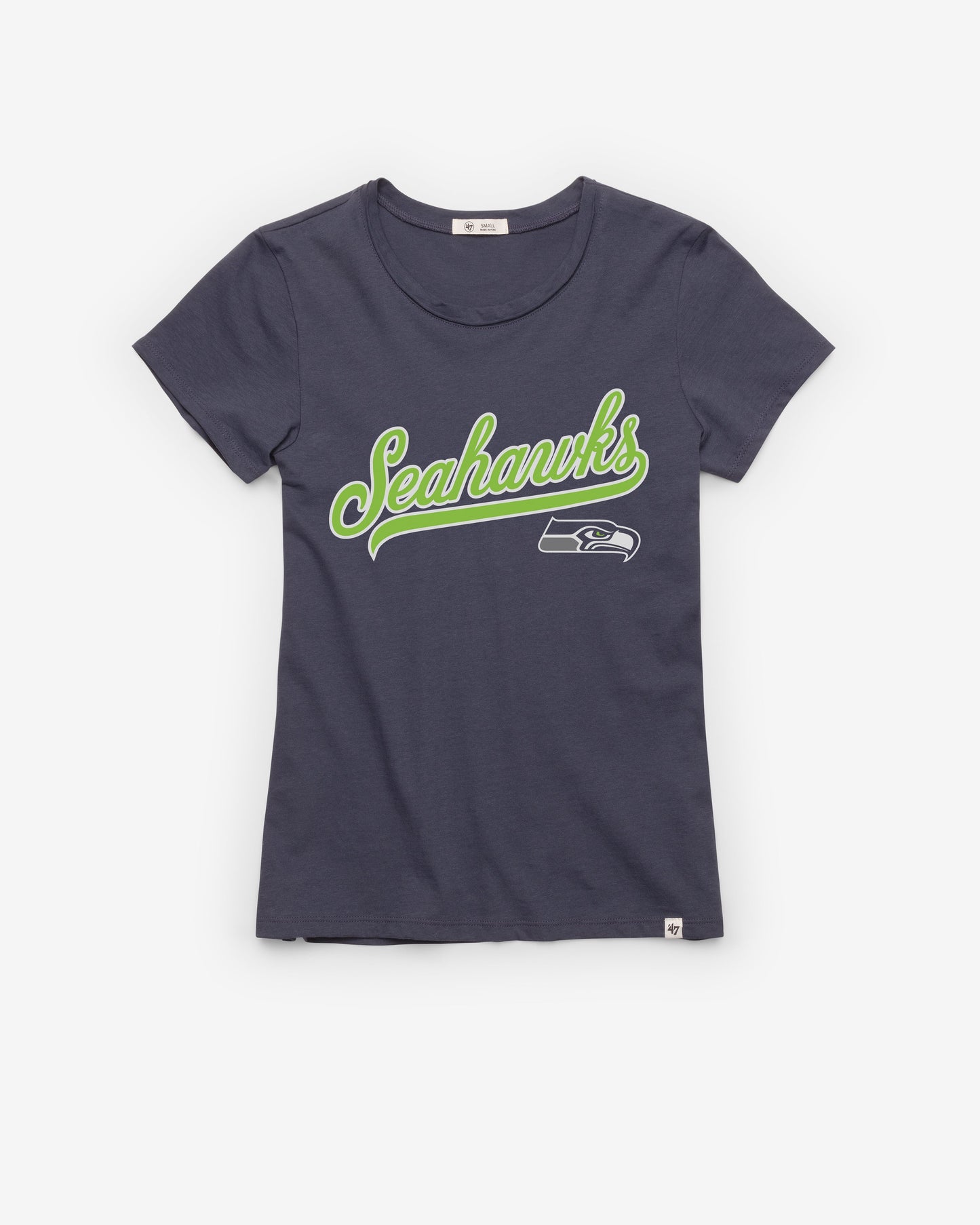 SEATTLE SEAHAWKS TAIL SWEEP '47 FRANKIE TEE WOMENS ATLAS BLUE