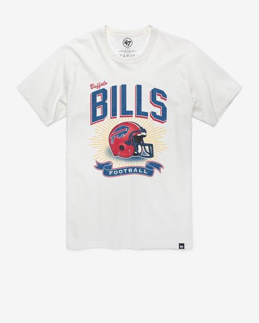 BUFFALO BILLS HISTORIC PRIME PLAY '47 FRANKLIN TEE WHITE WASH