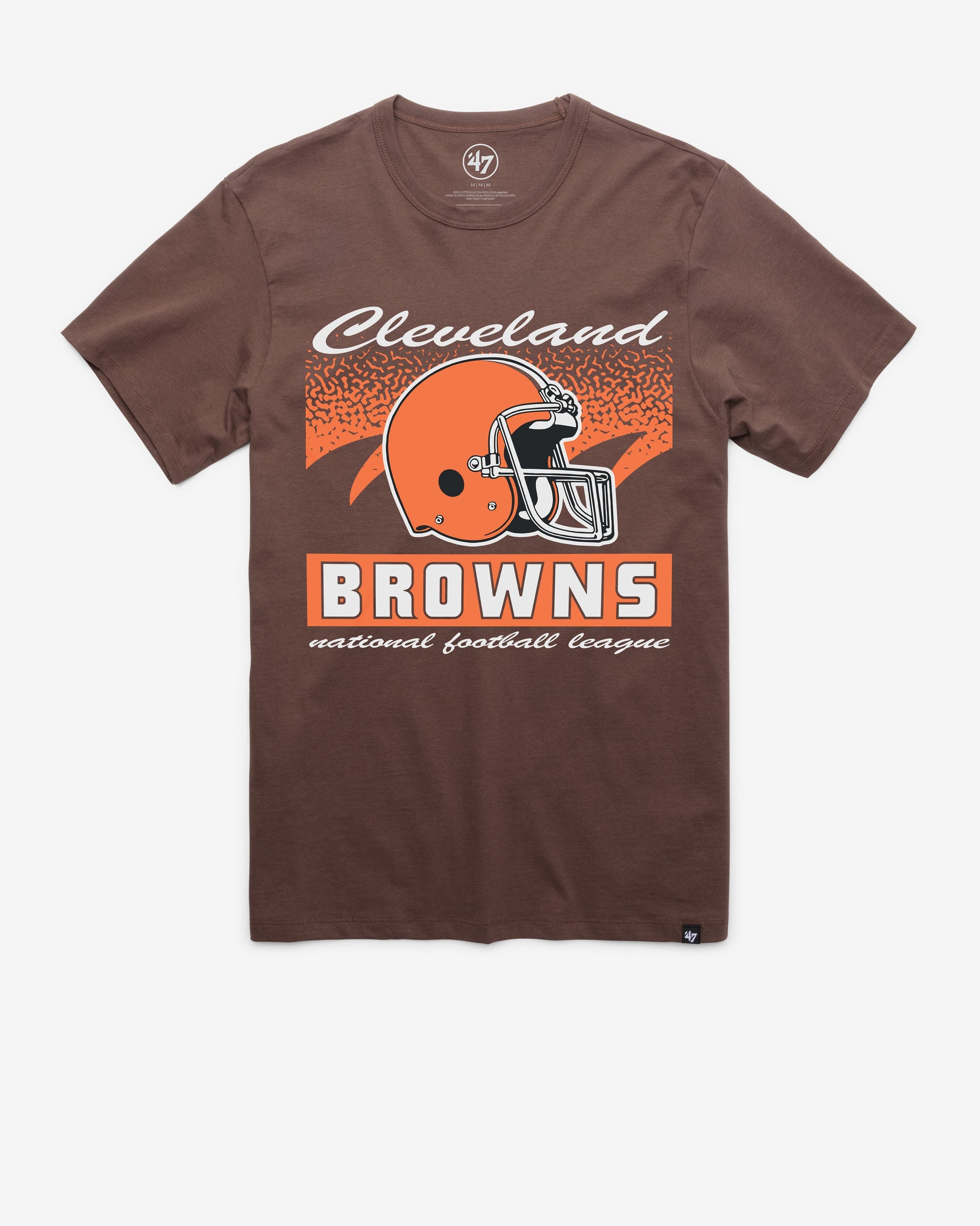 CLEVELAND BROWNS HISTORIC WAVER '47 FRANKLIN TEE ESPRESSO