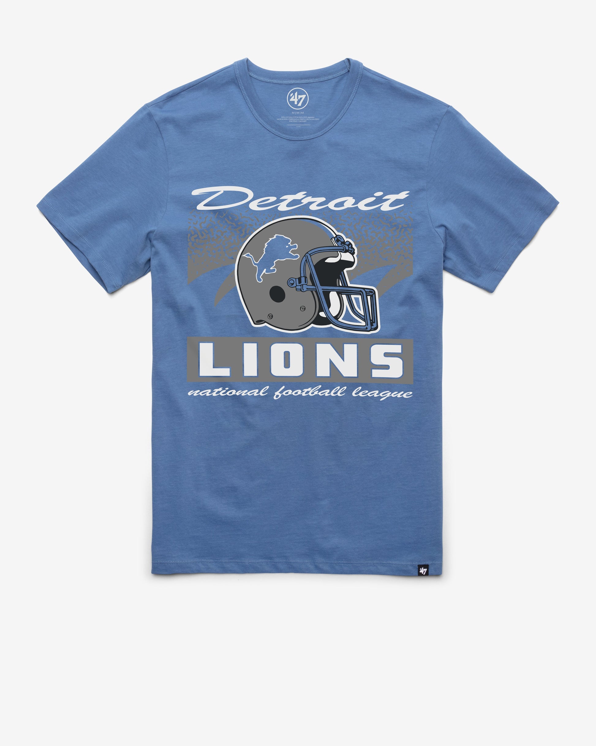 DETROIT LIONS HISTORIC WAVER '47 FRANKLIN TEE CADET BLUE
