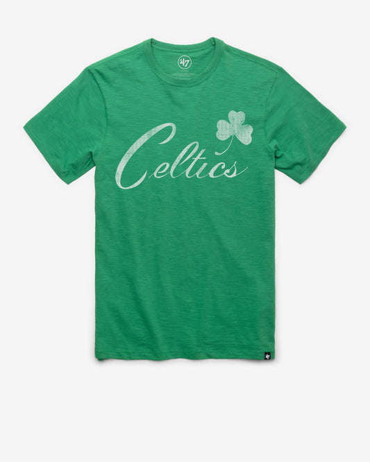 BOSTON CELTICS HARDWOOD CLASSICS GRIT '47 SCRUM TEE KELLY