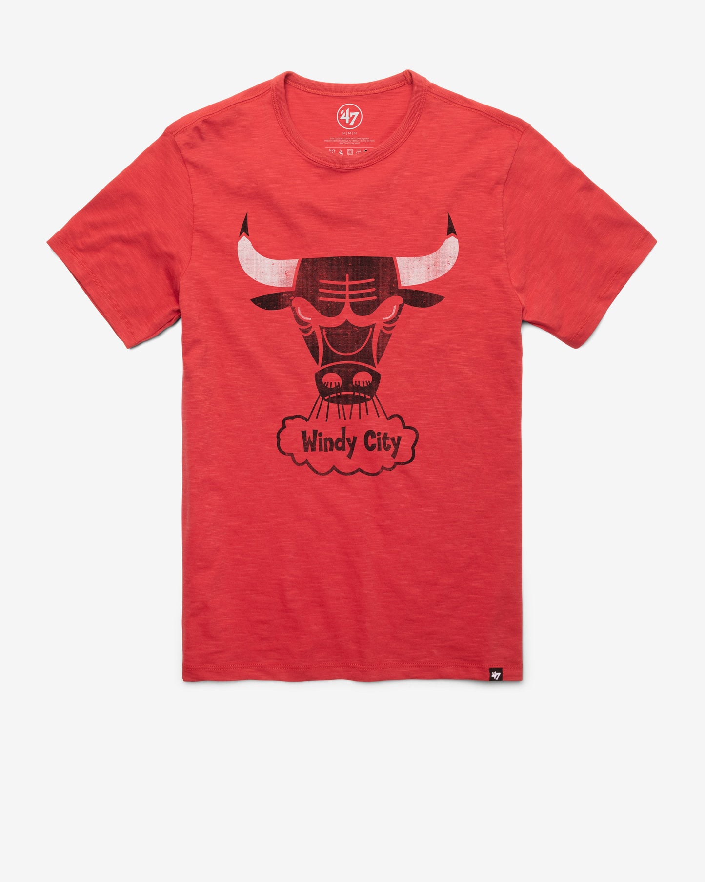 CHICAGO BULLS HARDWOOD CLASSICS GRIT '47 SCRUM TEE RESCUE RED